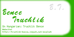 bence truchlik business card